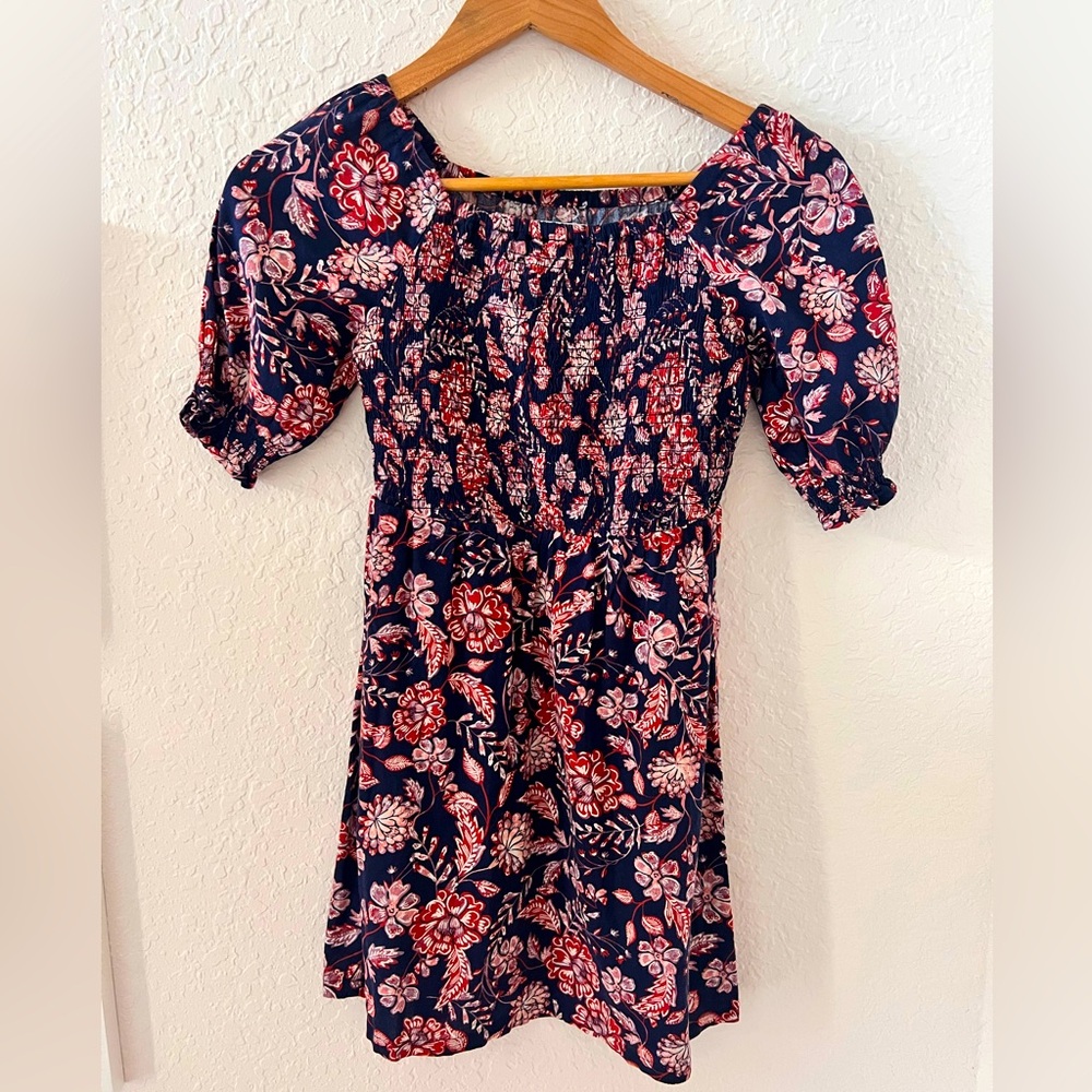 Old Navy blue floral dress